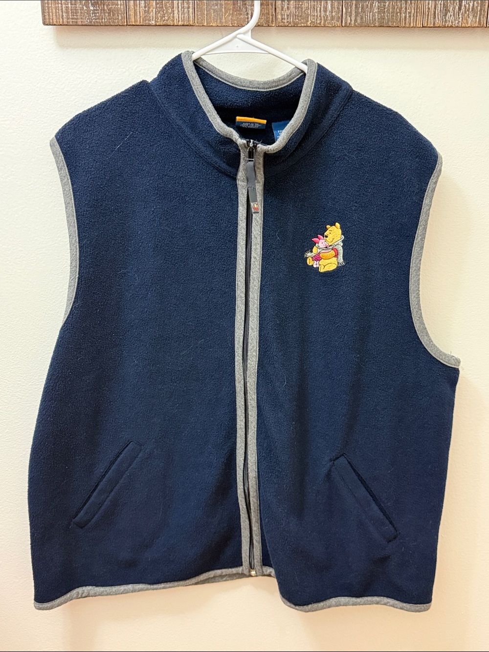 Disney / Winnie the Pooh (Vintage 1990s Era)
 Navy Fleece Vest with Winnie the P
